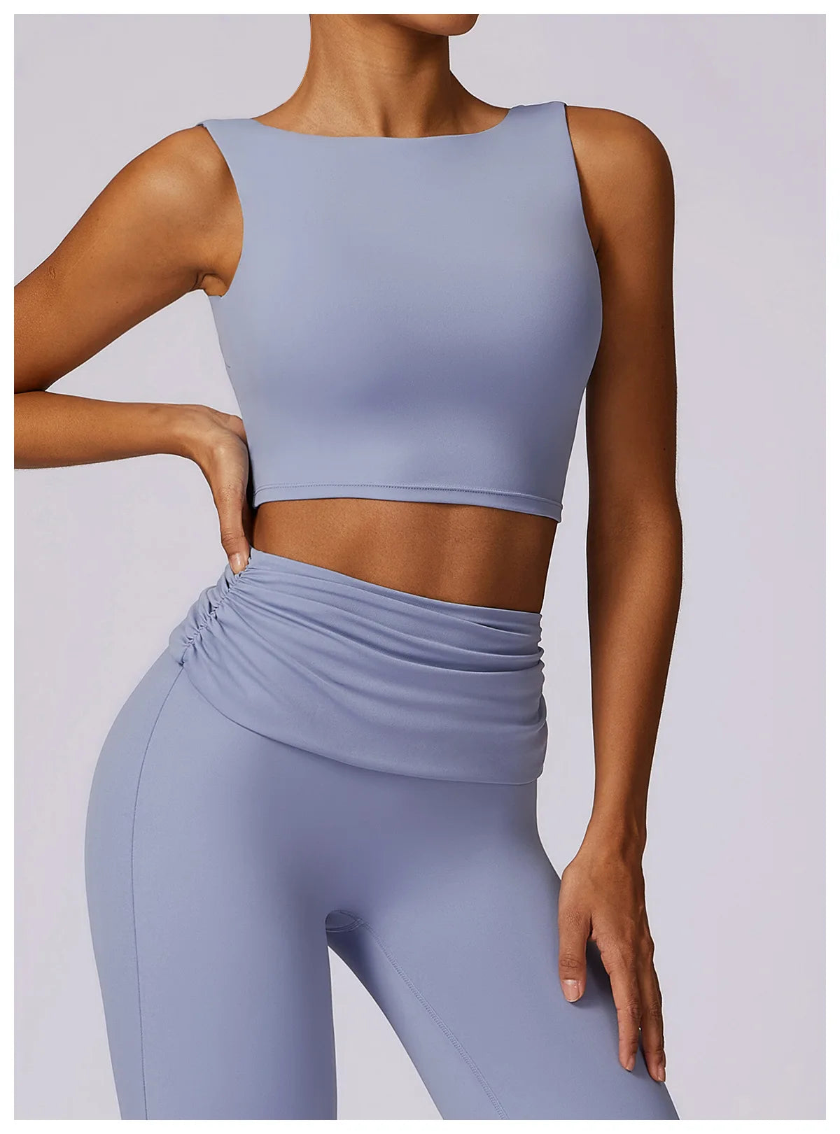 Running Sports Bra High Support Impact Open Back