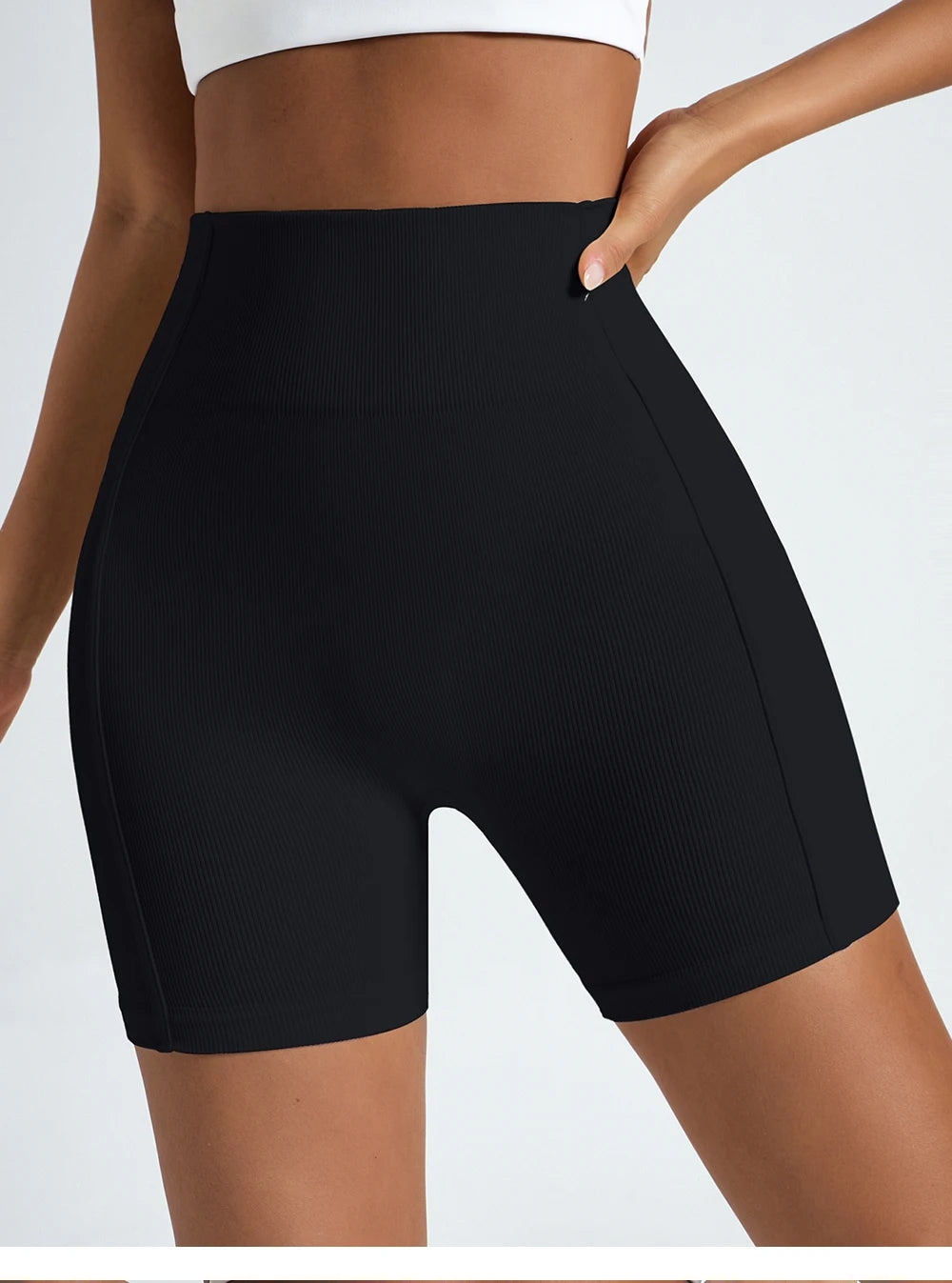 Women's Seamless High-Waisted Yoga Shorts