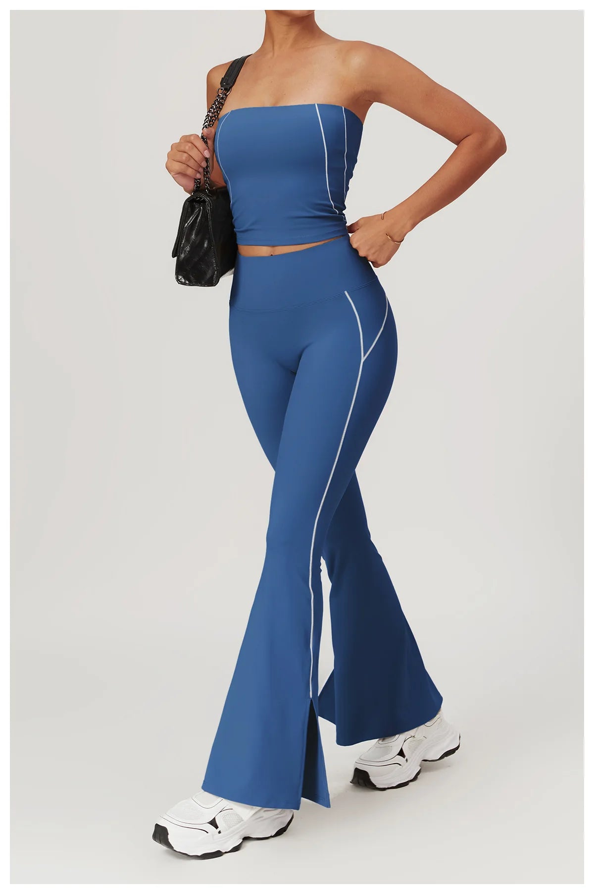 Leggings Bell-bottoms Push Up High Waist Wide Leg