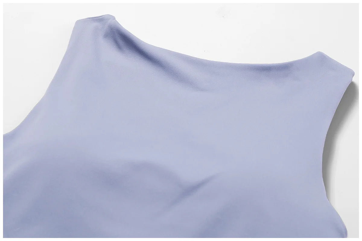 Running Sports Bra High Support Impact Open Back