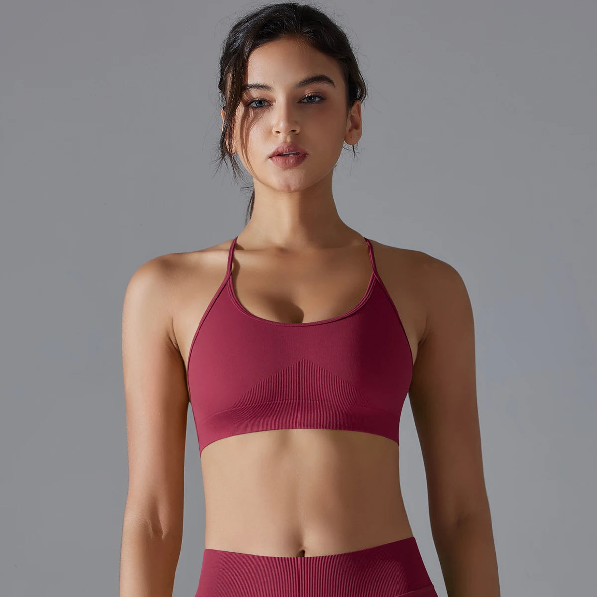 Yoga Bra Sexy Back Cross Padded Bralette