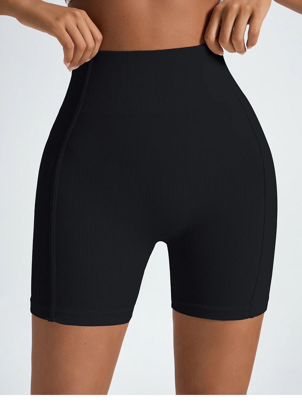 Women's Seamless High-Waisted Yoga Shorts