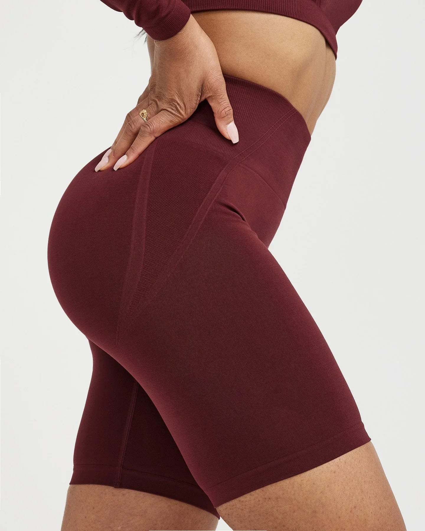 High-Waisted Seamless Yoga Shorts