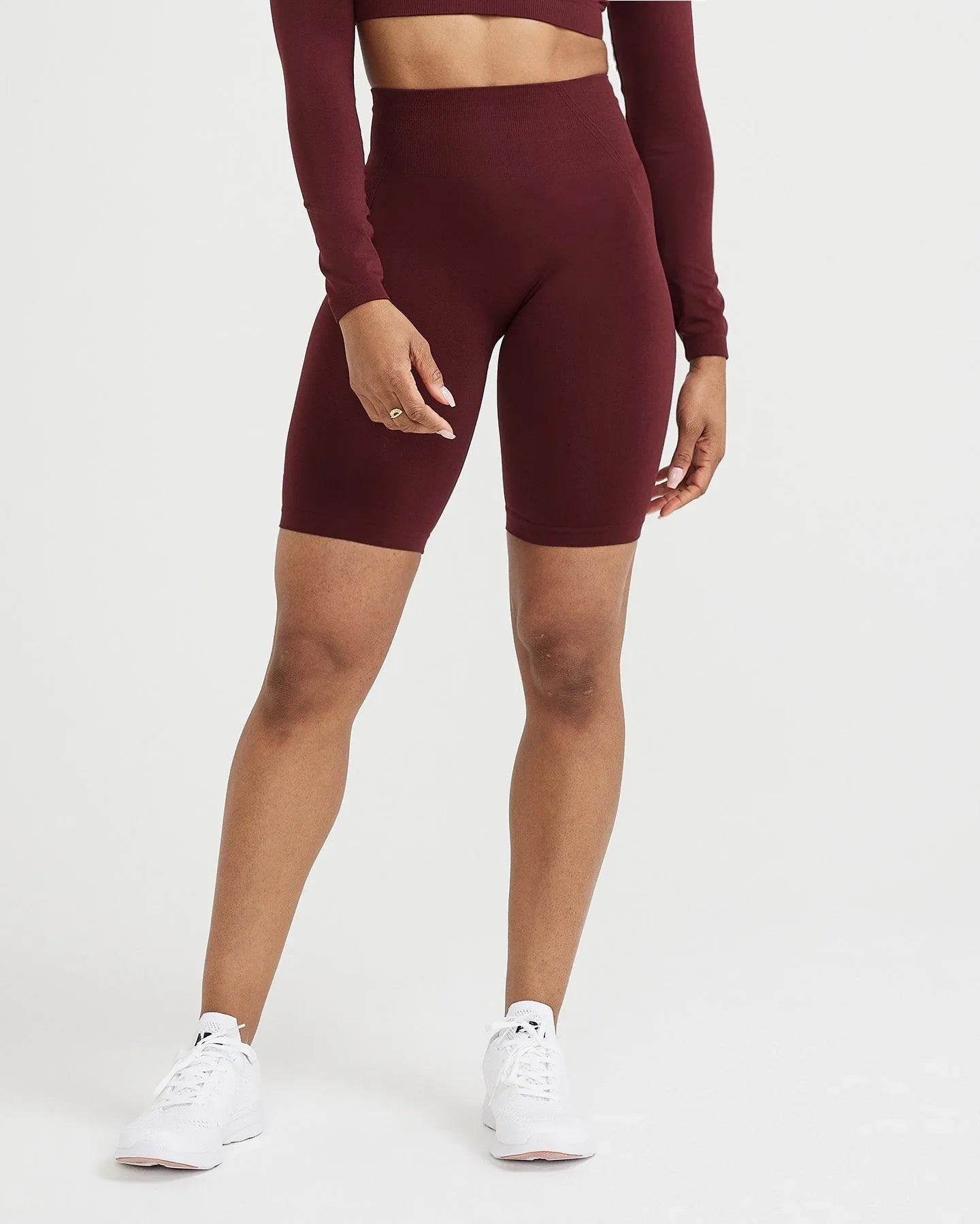 High-Waisted Seamless Yoga Shorts