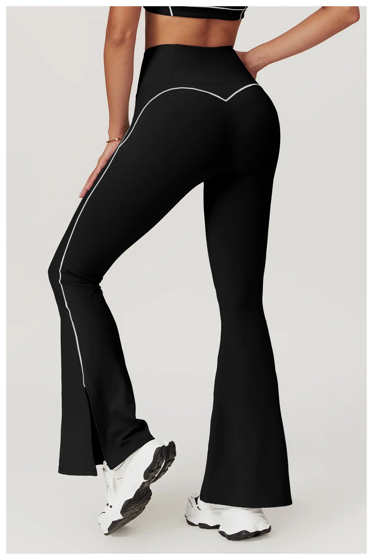 Leggings Bell-bottoms Push Up High Waist Wide Leg
