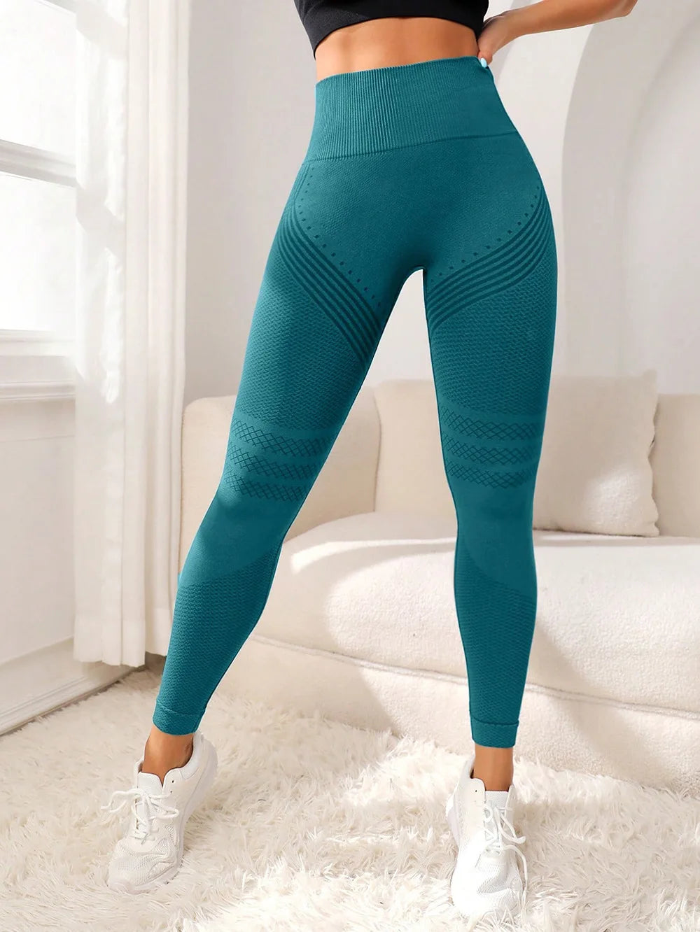 Sports Pants With Lines Lifting Buttocks