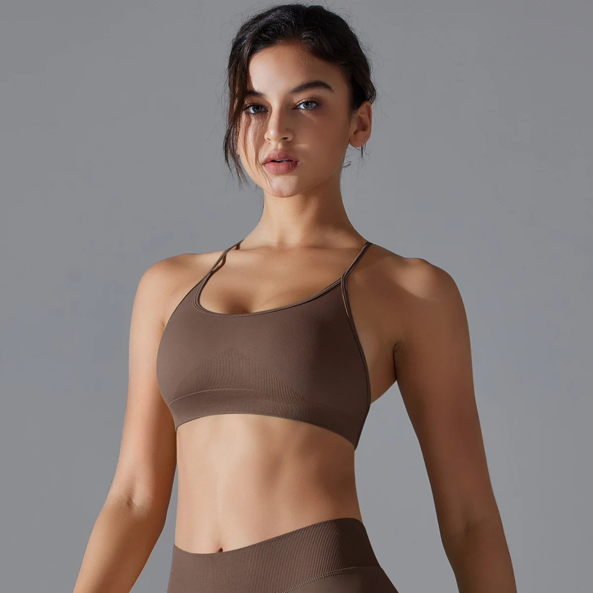 Yoga Bra Sexy Back Cross Padded Bralette