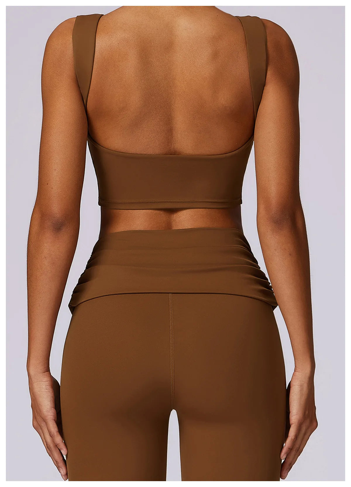 Running Sports Bra High Support Impact Open Back