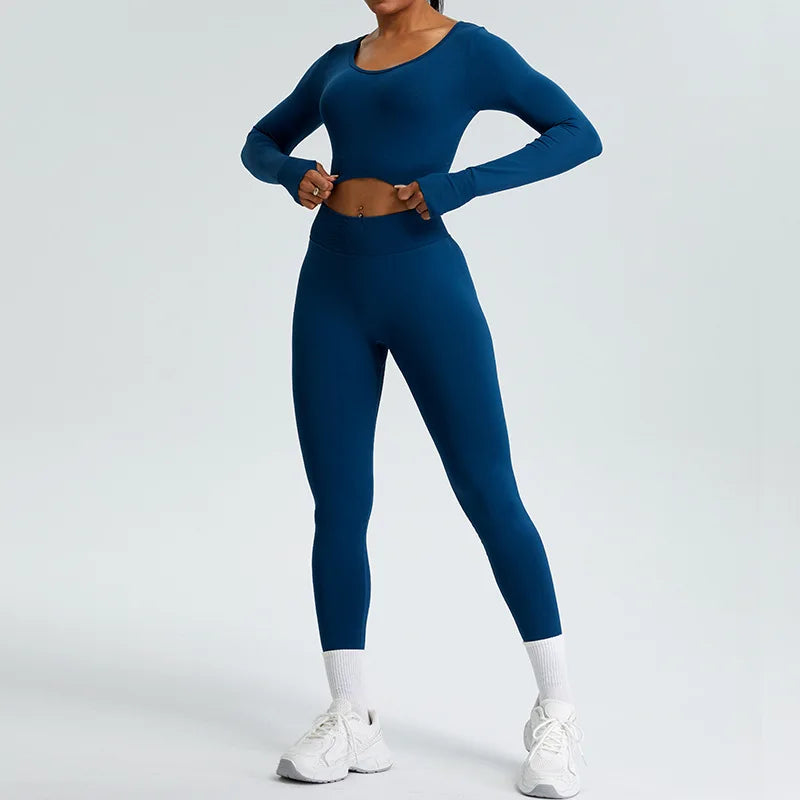 Women Yoga Pants High Waist Ribbed