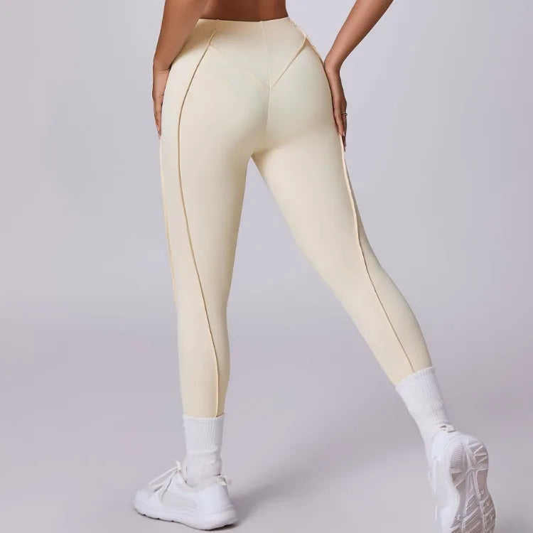 Yoga Leggings Fitness High Waist Peach Hip Raise