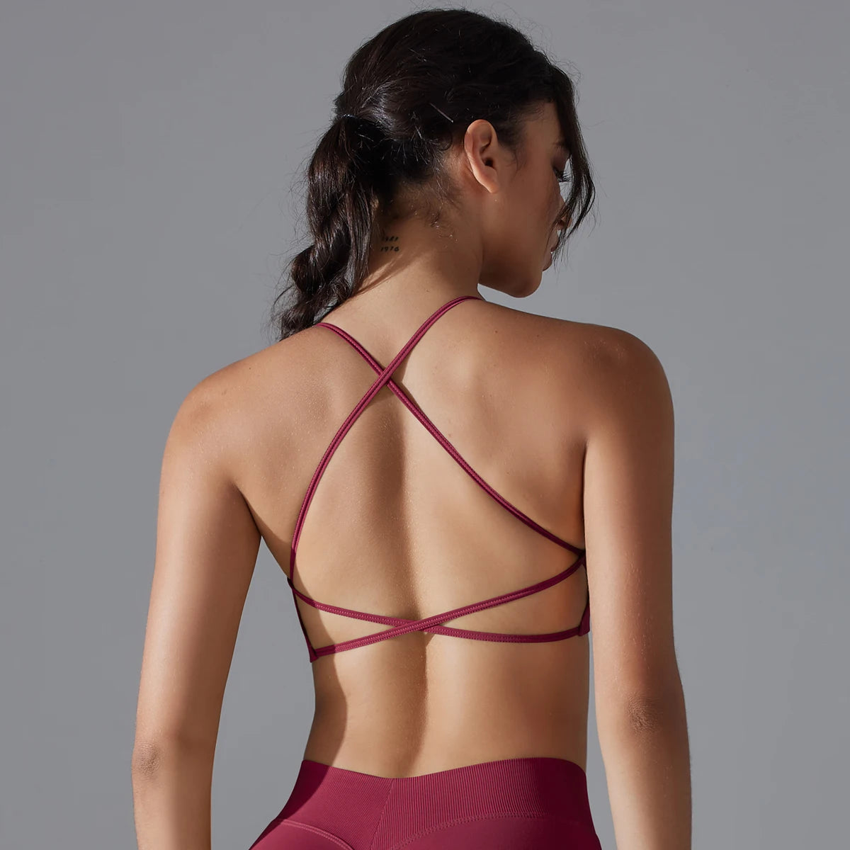 Yoga Bra Sexy Back Cross Padded Bralette