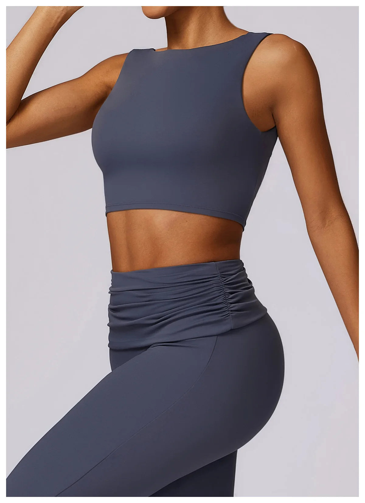 Running Sports Bra High Support Impact Open Back