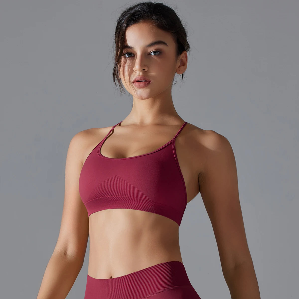 Yoga Bra Sexy Back Cross Padded Bralette