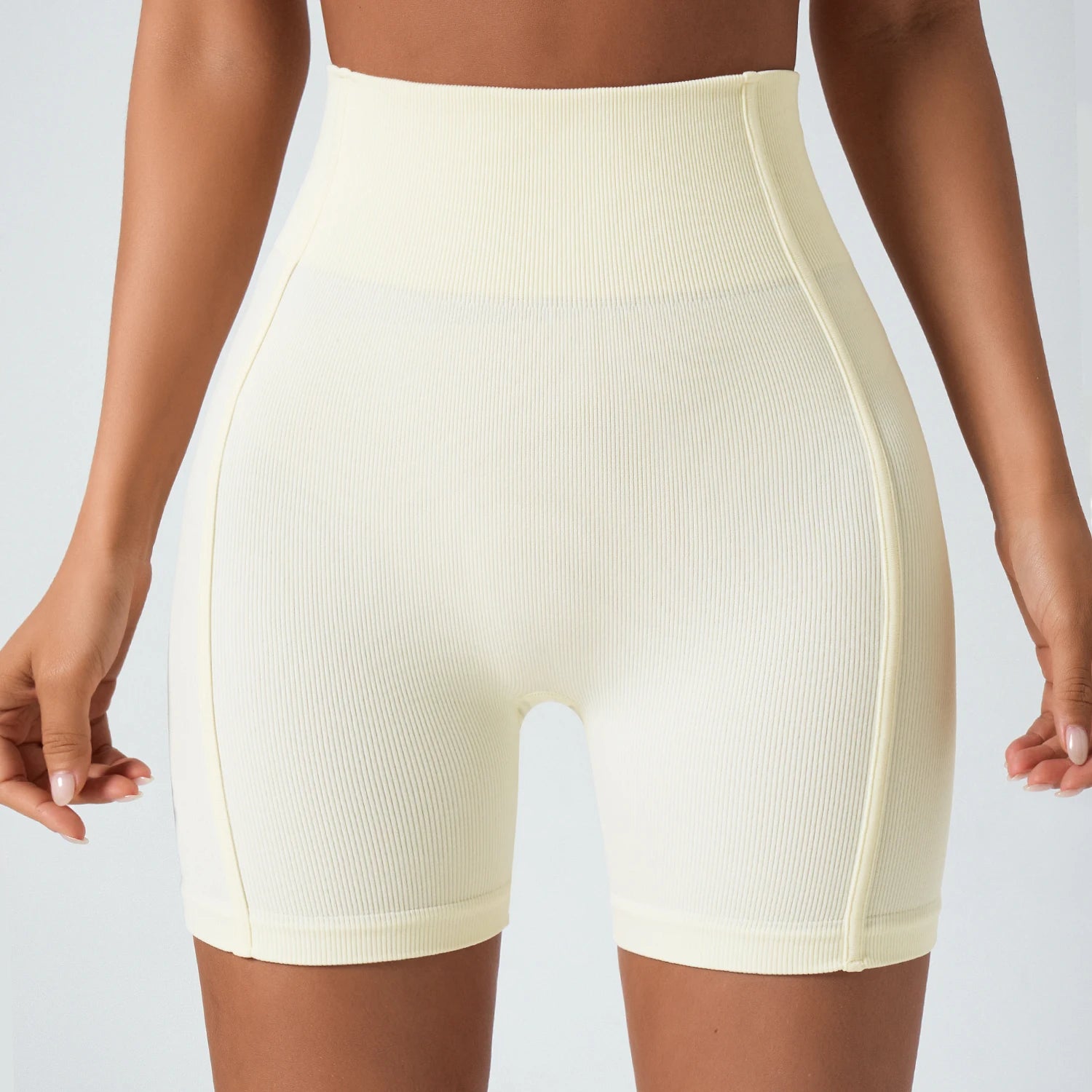 Women's Seamless High-Waisted Yoga Shorts