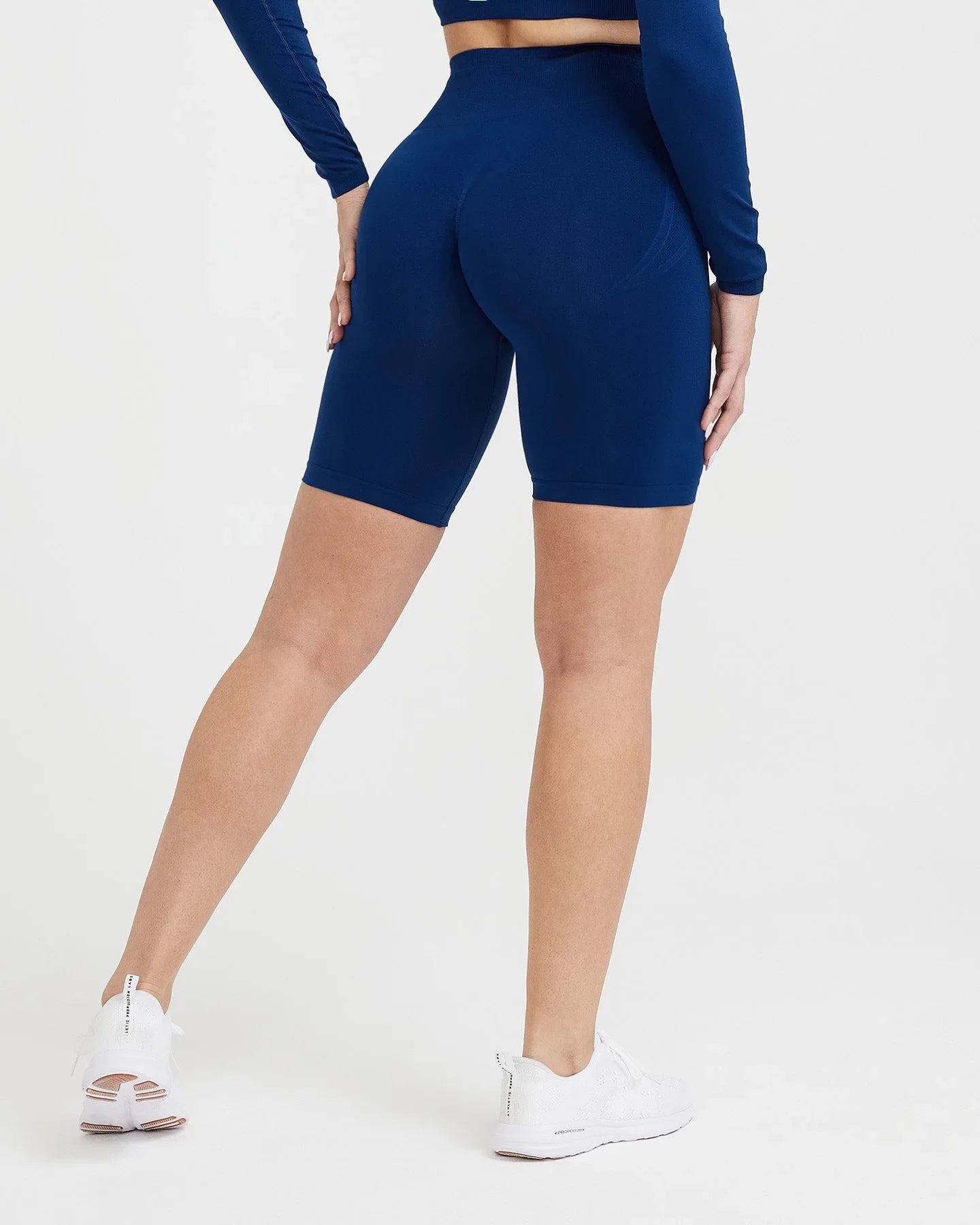 High-Waisted Seamless Yoga Shorts
