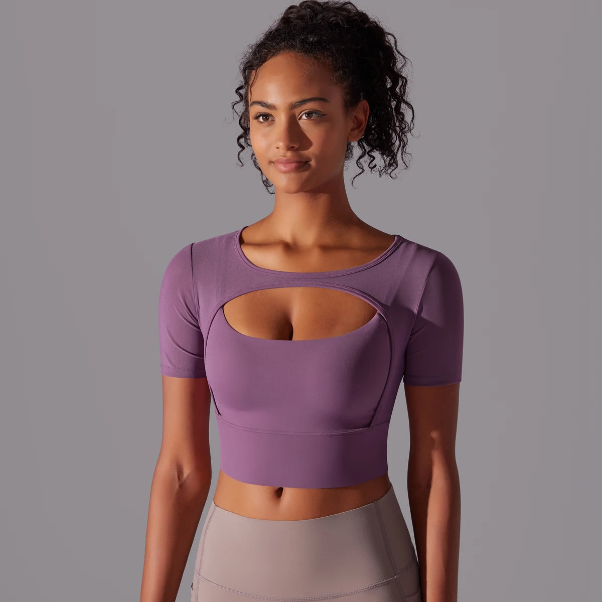 Yoga Shirt Short Sleeve T-Shirt Blouse Cover Up