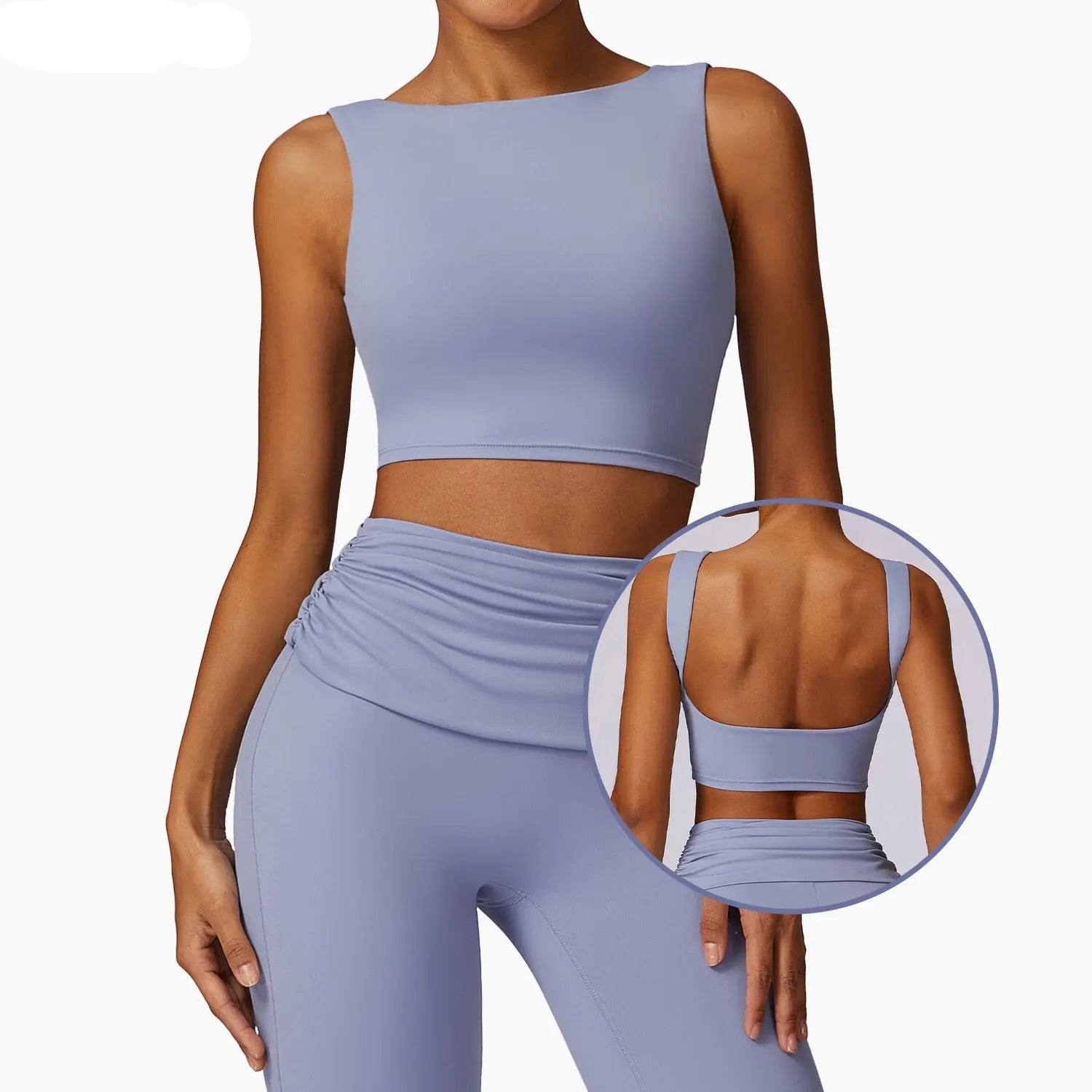 Running Sports Bra High Support Impact Open Back