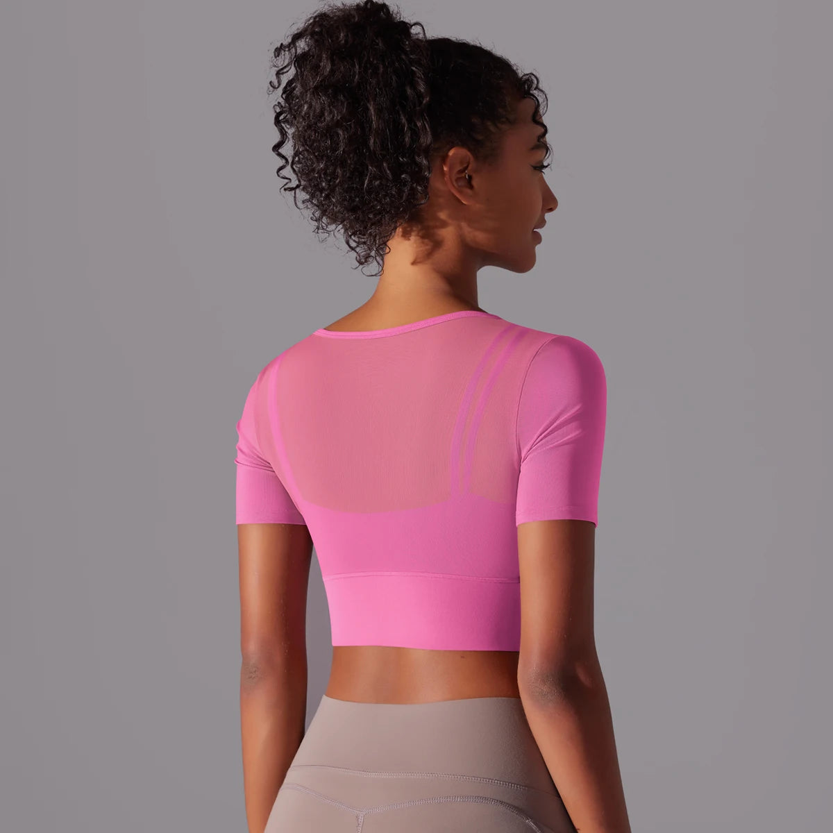 Yoga Shirt Short Sleeve T-Shirt Blouse Cover Up