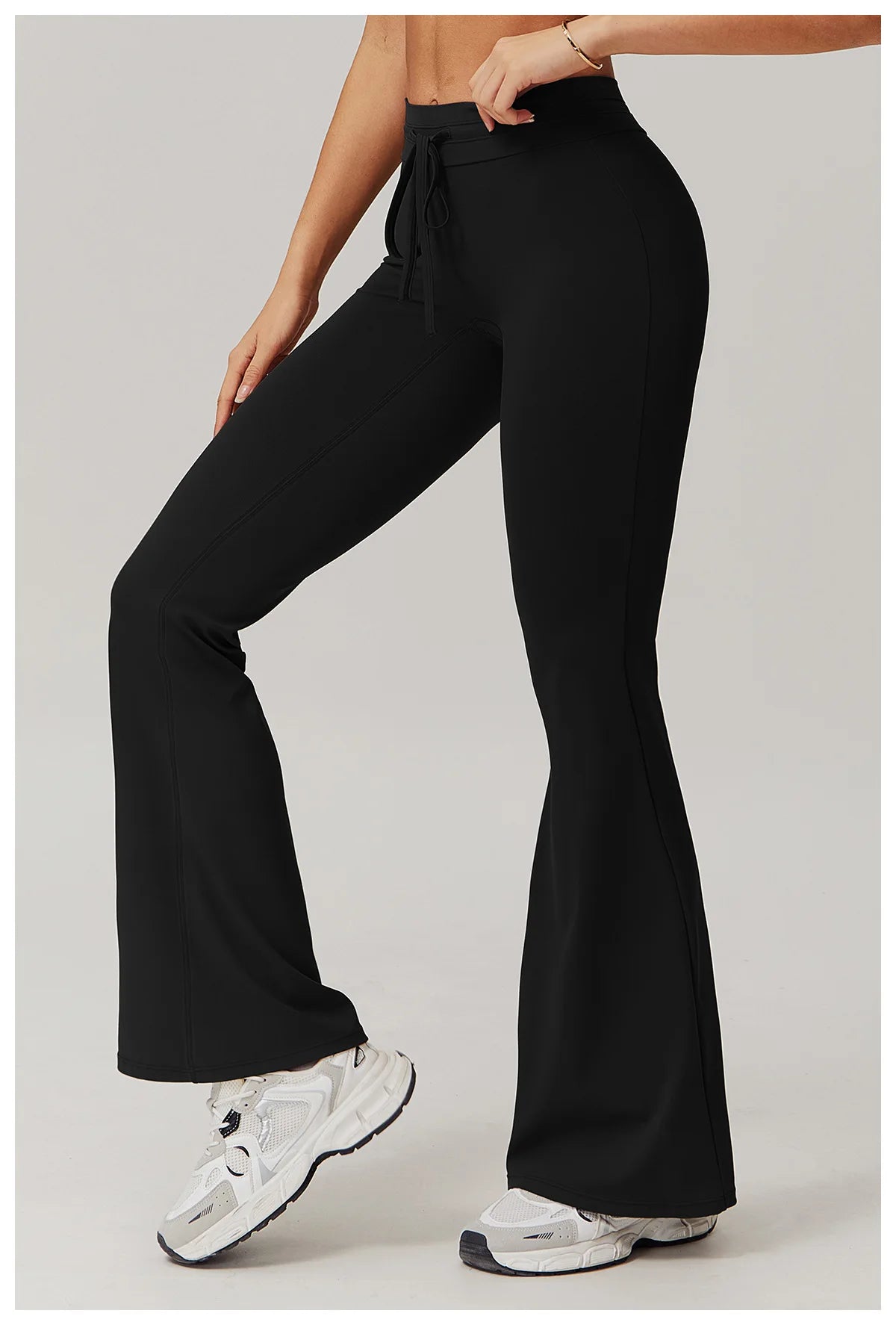 Sport Leggings Bell-bottoms High Waist Wide Leg