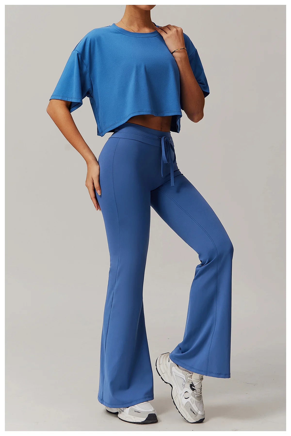 Sport Leggings Bell-bottoms High Waist Wide Leg