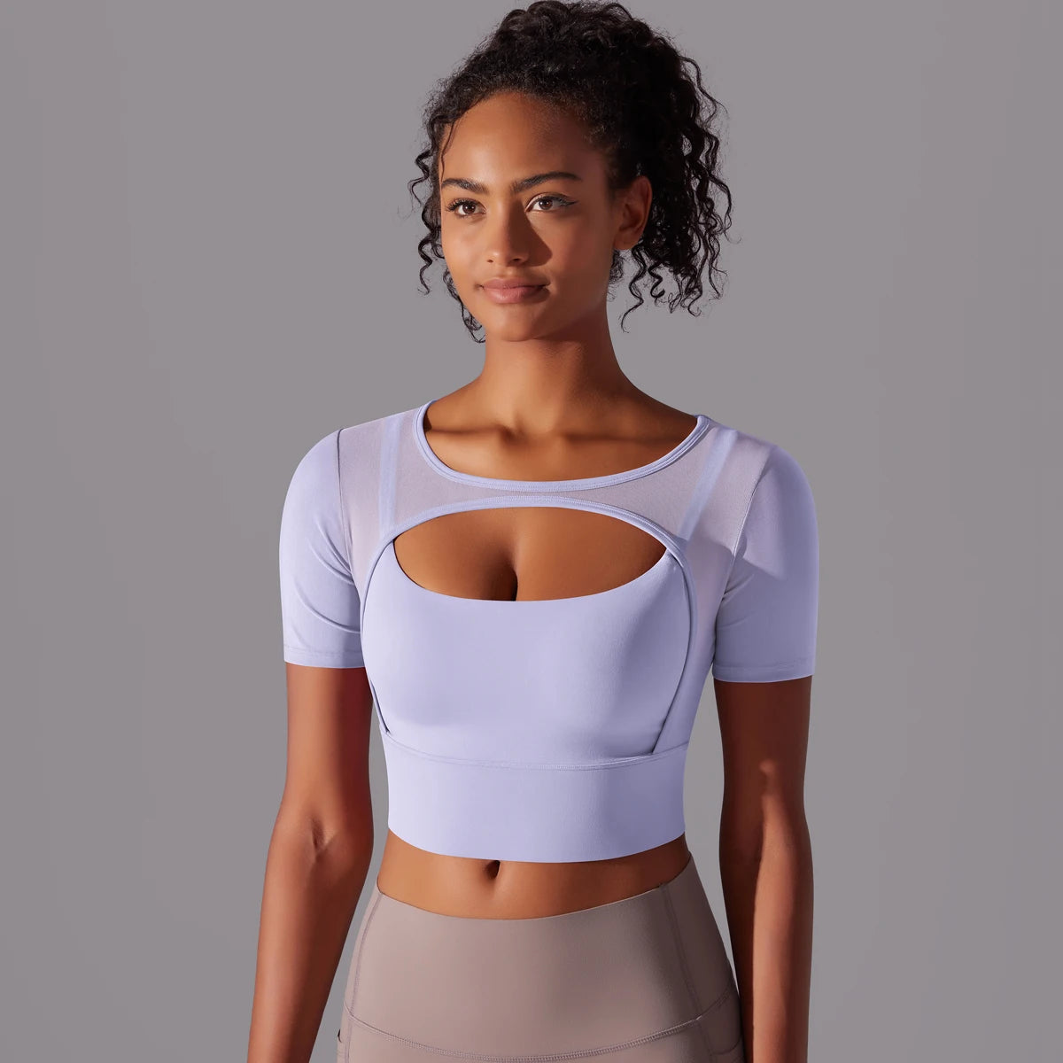 Yoga Shirt Short Sleeve T-Shirt Blouse Cover Up