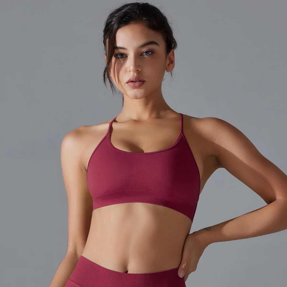 Yoga Bra Sexy Back Cross Padded Bralette
